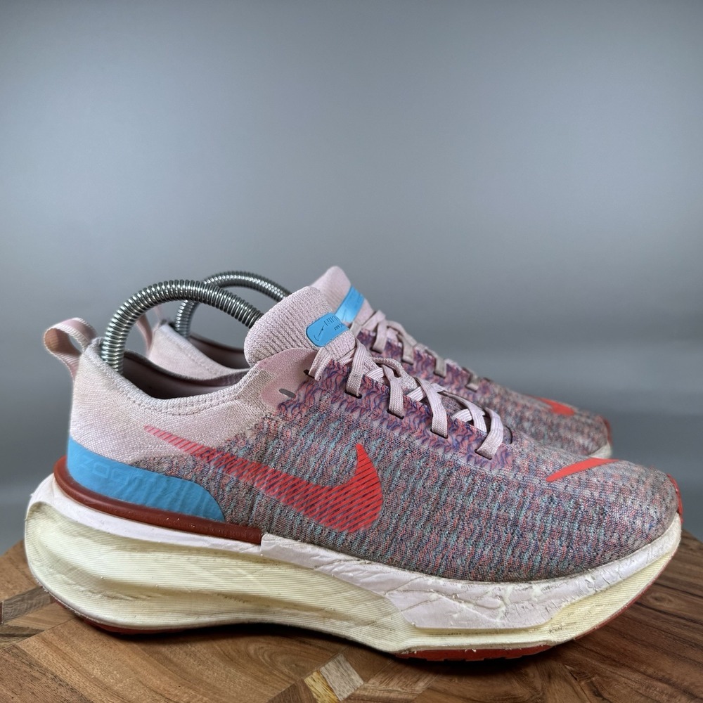 Nike Womens 8.5 ZoomX Invincible Run 3 DR2660-600 Pink Running Shoes Sneakers